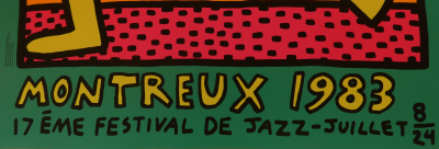 Keith HARING - Montreux, Jazz Festival, 1983, Sérigraphie 2