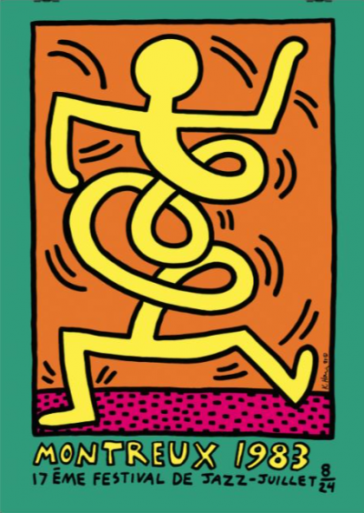 Keith HARING - Montreux, Jazz Festival, 1983, Sérigraphie 2