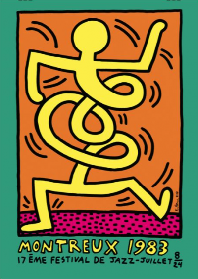 Keith Haring - Montreux Jazz Festival, 1983, Serigraph 2