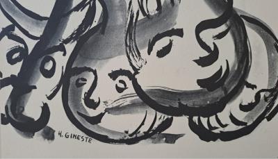 Henri Gineste - Créatures merveilleuses 4 - Lithographie signée 2