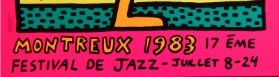 Keith HARING - Montreux Jazz Festival, 1983 - ensemble de 3 Affiches originales en sérigraphie 2