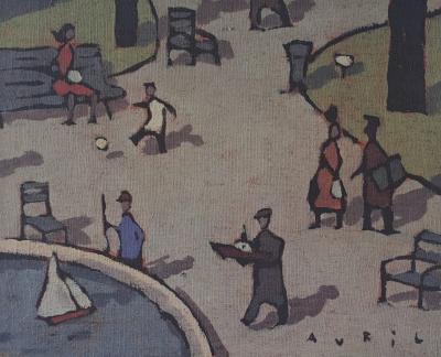 François Avril - Un dimanche à Paris - Affiche signée et numérotée au crayon 2