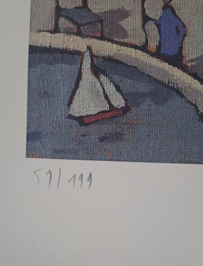 François Avril - Un dimanche à Paris - Affiche signée et numérotée au crayon 2