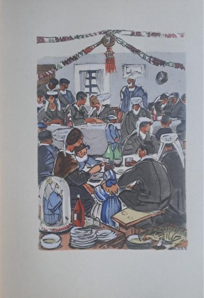 Mathurin Méheut (d’après) - Jour de noces - Phototypie, coloris aux pochoirs de Beaufumé 2