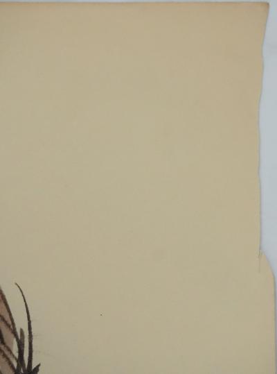 Claude BILS : L'homme au nœud rouge, Dessin original 2