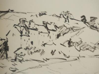 Claude BILS: The Peaceful Village, Original Drawing 2