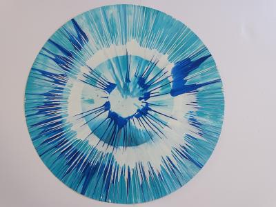 Damien Hirst- Circle Spin painting  - 2009, unique 2
