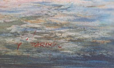 François d’Izarny - Voiliers - Lithographie originale signée 2