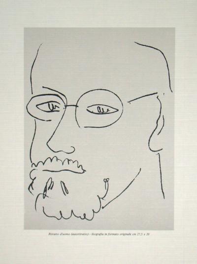 Henri MATISSE (d'après) - Autoportrait, 1978 - Lithographie offset en édition limitée 2