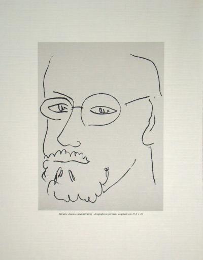 Henri MATISSE (d'après) - Autoportrait, 1978 - Lithographie offset en édition limitée 2