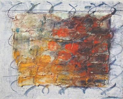 Jean FAUTRIER (d'après) - Néons, 1963 - Lithographie offset signée et datée 2