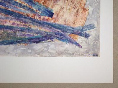 Jean FAUTRIER (after) - Anything else but love, 1963 - Offset lithography signed and dated 2