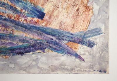 Jean FAUTRIER (after) - Anything else but love, 1963 - Offset lithography signed and dated 2