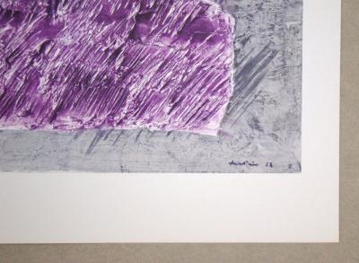 Jean FAUTRIER (after) - Striures, 1963 - Offset lithography signed and dated 2