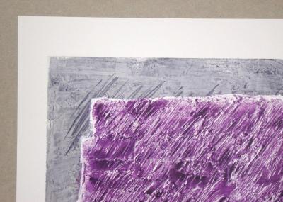 Jean FAUTRIER (after) - Striures, 1963 - Offset lithography signed and dated 2