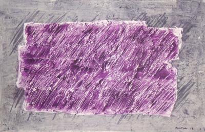 Jean FAUTRIER (after) - Striures, 1963 - Offset lithography signed and dated 2