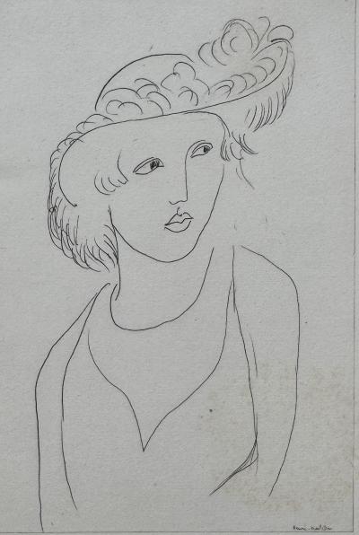 Henri Matisse - Portraits of Women, 1920 - 4 signed lithographs, plate 2