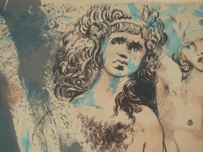 Salvador DALI : Trois Hippies, Lithographie originale signée 2