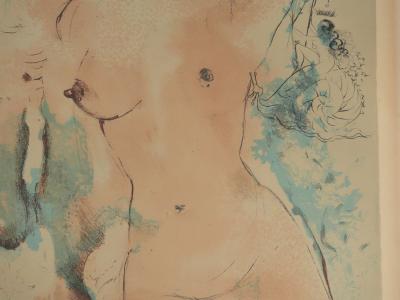 Salvador DALI : Trois Hippies, Lithographie originale signée 2
