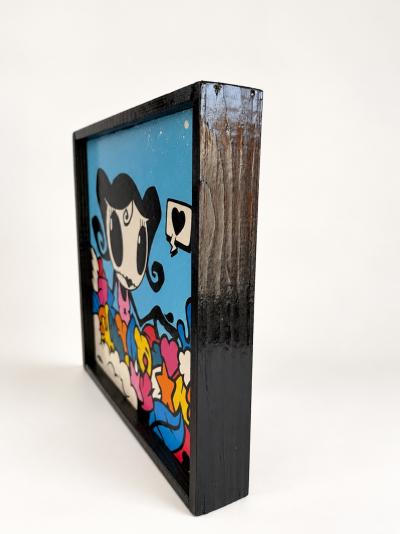 Arsen - Kou de Coeur - Acrylique sur bois - signée 2