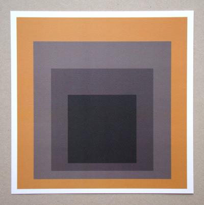 Josef ALBERS (d'après) - Hommage à la place, 1979 - Sérigraphie en édition limitée numérotée 2