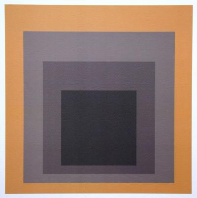 Josef ALBERS (d'après) - Hommage à la place, 1979 - Sérigraphie en édition limitée numérotée 2
