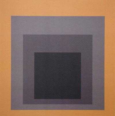 Josef ALBERS (d'après) - Hommage à la place, 1979 - Sérigraphie en édition limitée numérotée 2