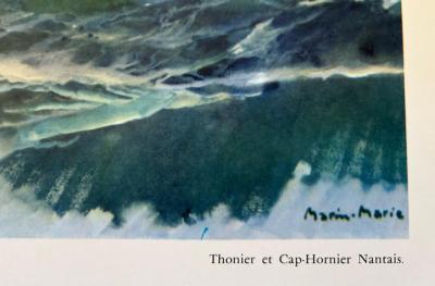 Marin Marie -  Thonier et Cap Hornier Nantais - Lithographie signée 2