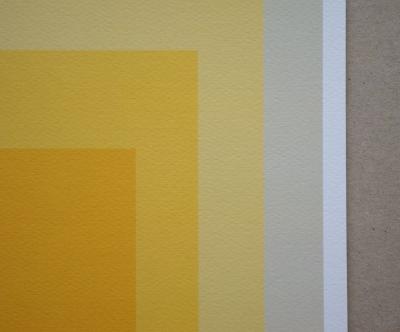 Josef ALBERS (d'après) - Hommage à la place, 1979 - Sérigraphie en édition limitée numérotée 2