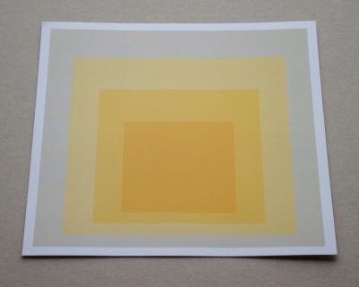 Josef ALBERS (d'après) - Hommage à la place, 1979 - Sérigraphie en édition limitée numérotée 2