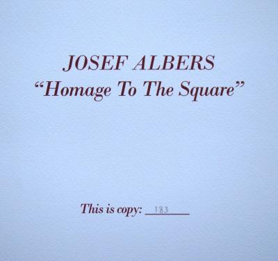 Josef ALBERS (after) - Homage to the Square, 1979 - Limited edition serigraphy numbered 2