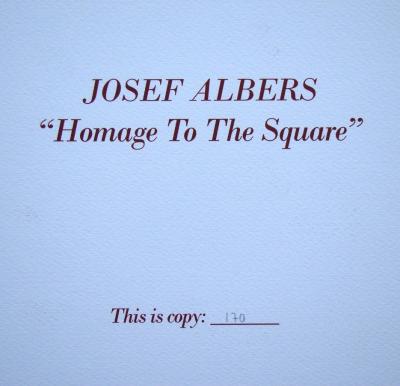 Josef ALBERS (after) - Homage to the Square, 1979 - Limited edition serigraphy numbered 2