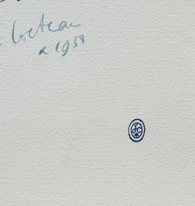 Jean COCTEAU - Visages - Lithographie signée dans la planche 2