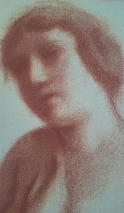 Roger de la FRESNAYE (d’après) - Buste de femme sanguine, 1927 - Lithographie signée 2