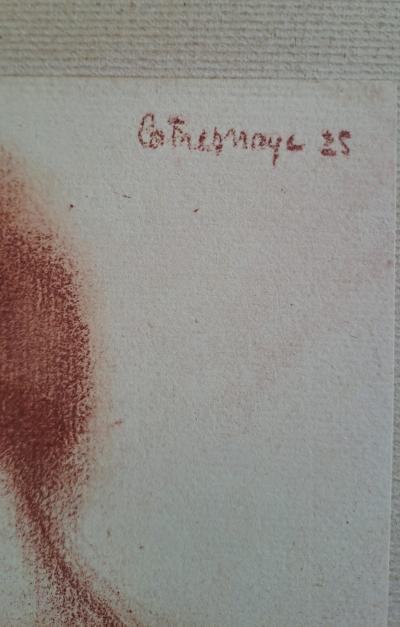 Roger de la FRESNAYE (d’après) - Buste de femme sanguine, 1927 - Lithographie signée 2