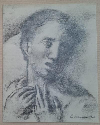 Roger de la FRESNAYE (d’après) - Femme apeurée, 1927 - Lithographie signée 2