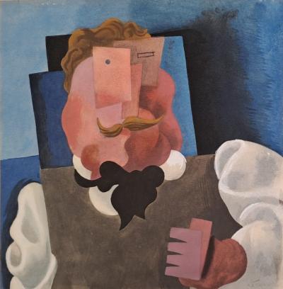 Roger de la FRESNAYE (d’après) - L’homme blond au nœud papillon, 1927 - Lithographie signée 2
