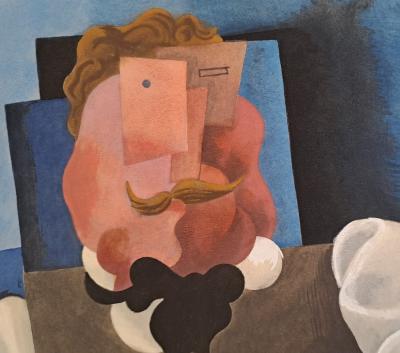 Roger de la FRESNAYE (d’après) - L’homme blond au nœud papillon, 1927 - Lithographie signée 2