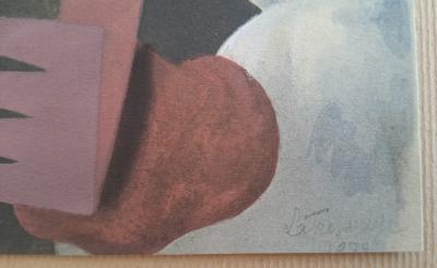 Roger de la FRESNAYE (d’après) - L’homme blond au nœud papillon, 1927 - Lithographie signée 2
