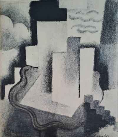 Roger de la FRESNAYE (d’après) - Nature morte au guéridon, 1927 - Lithographie signée 2