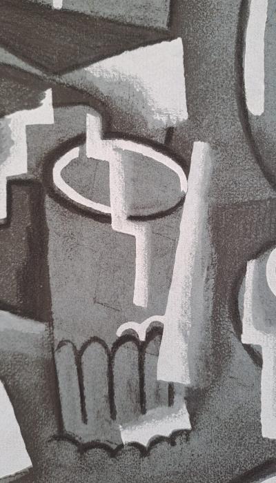 Roger de la FRESNAYE (d’après) - Nature morte au verre, 1927 - Lithographie signée 2