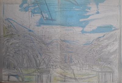 Alberto Giacometti (d’après) - Paysage de Maloja, 1954 - Impression lithographique 2
