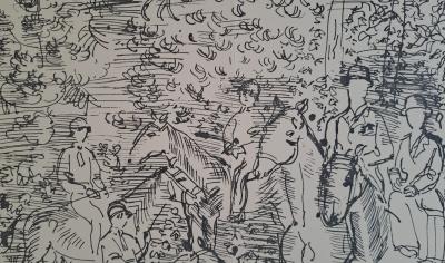 Raoul Dufy (d’après) - La chasse à courre -  Lithographie signée 2