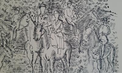Raoul Dufy (d’après) - La chasse à courre -  Lithographie signée 2