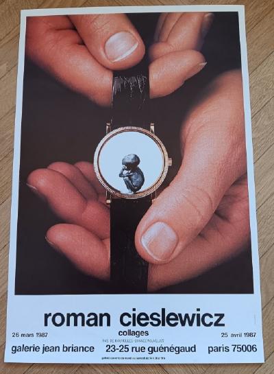 Roman Cieslewicz - Affiche originale d’exposition - Collages - Paris - 1987 2