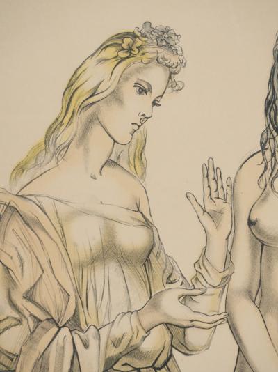 Léonard Tsuguharu FOUJITA : Les trois grâces, Lithographie originale signée 2