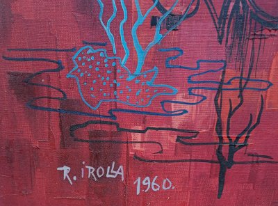 Roland IROLLA  - Chevaux sauvages, 1960 - Huile sur toile 2