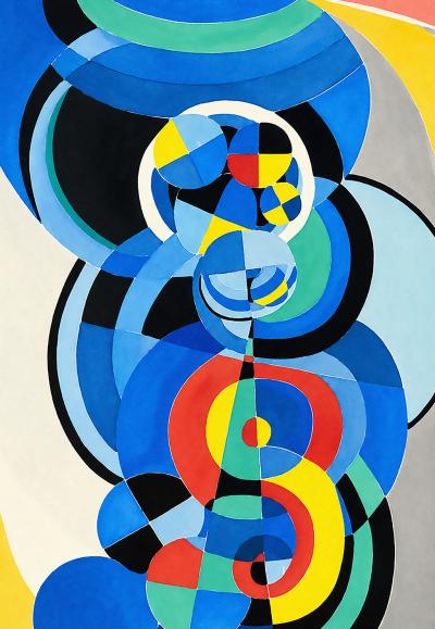 Robert Delaunay (d’après), Les fenêtres, sérigraphie sur Arches 1/50 2