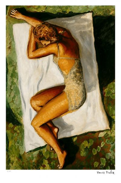 Francis Picabia (d’après), Coup de soleil, nu au maillot, sérigraphie sur Arches 1/50 2