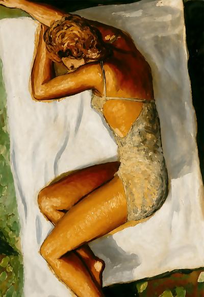 Francis Picabia (d’après), Coup de soleil, nu au maillot, sérigraphie sur Arches 1/50 2